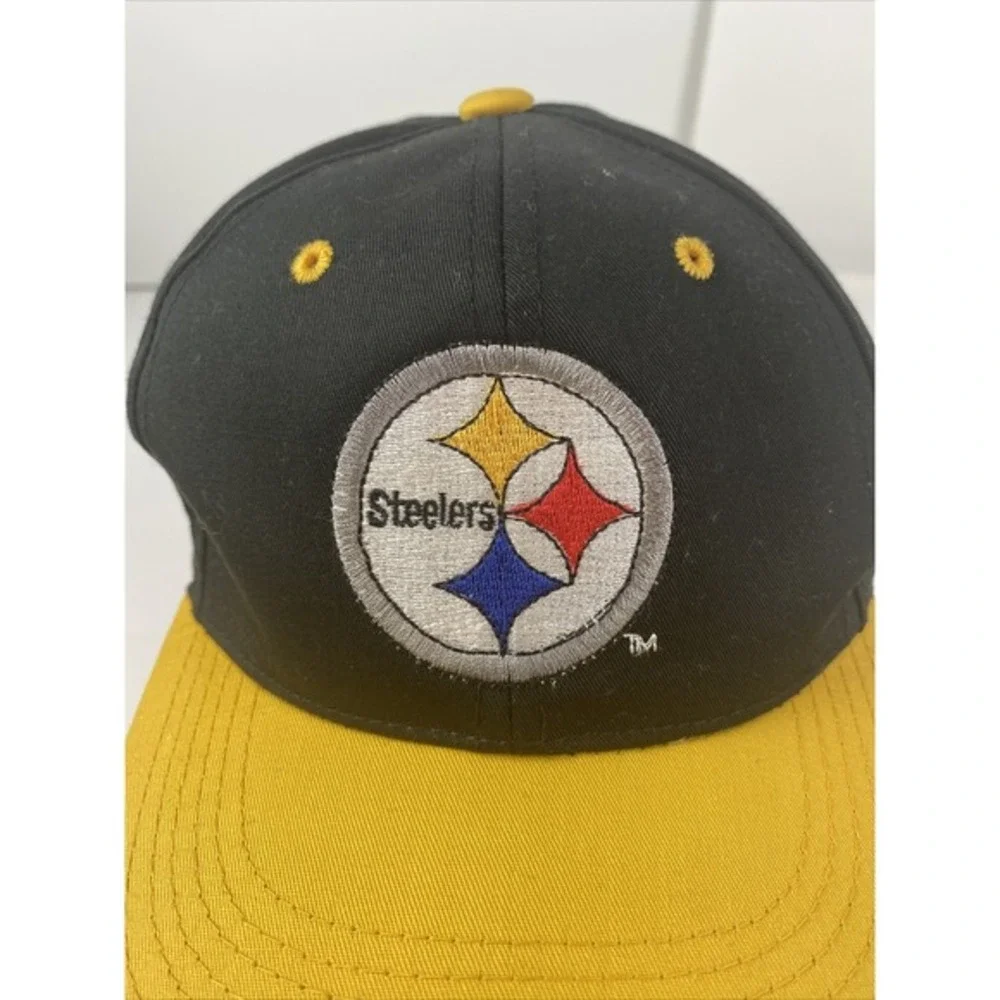 Vintage Pittsburgh Steelers Team NFL Snapback Hat Cap NFL‎ Youth EUC